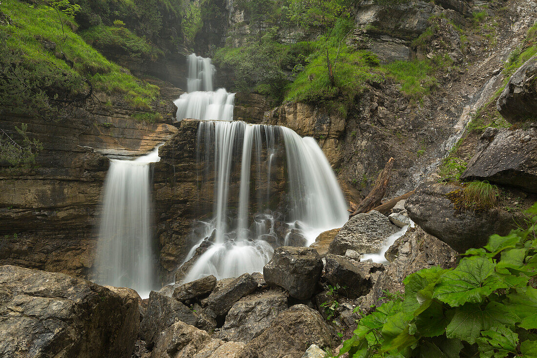 Kuhaway Waterfall, near Farchant, Bavaria, Germany