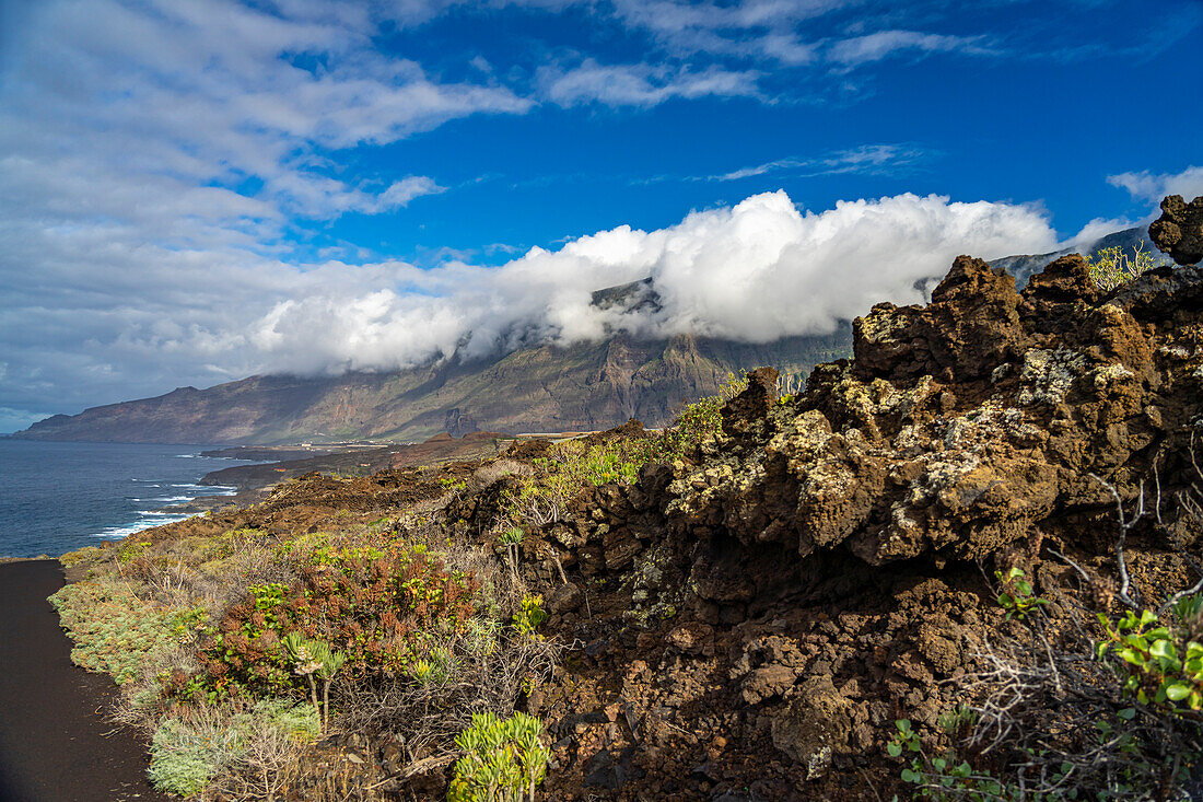 Landschaft der Westküste von El Hierro, Kanarische Inseln, Spanien