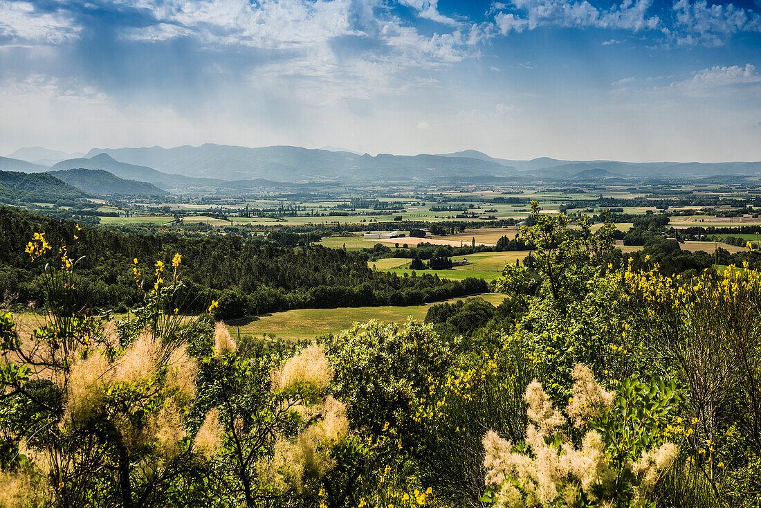 Landscape near Mirmande, Les plus beaux villages de France, Drôme department, Auvergne-Rhône-Alpes, Provence, France