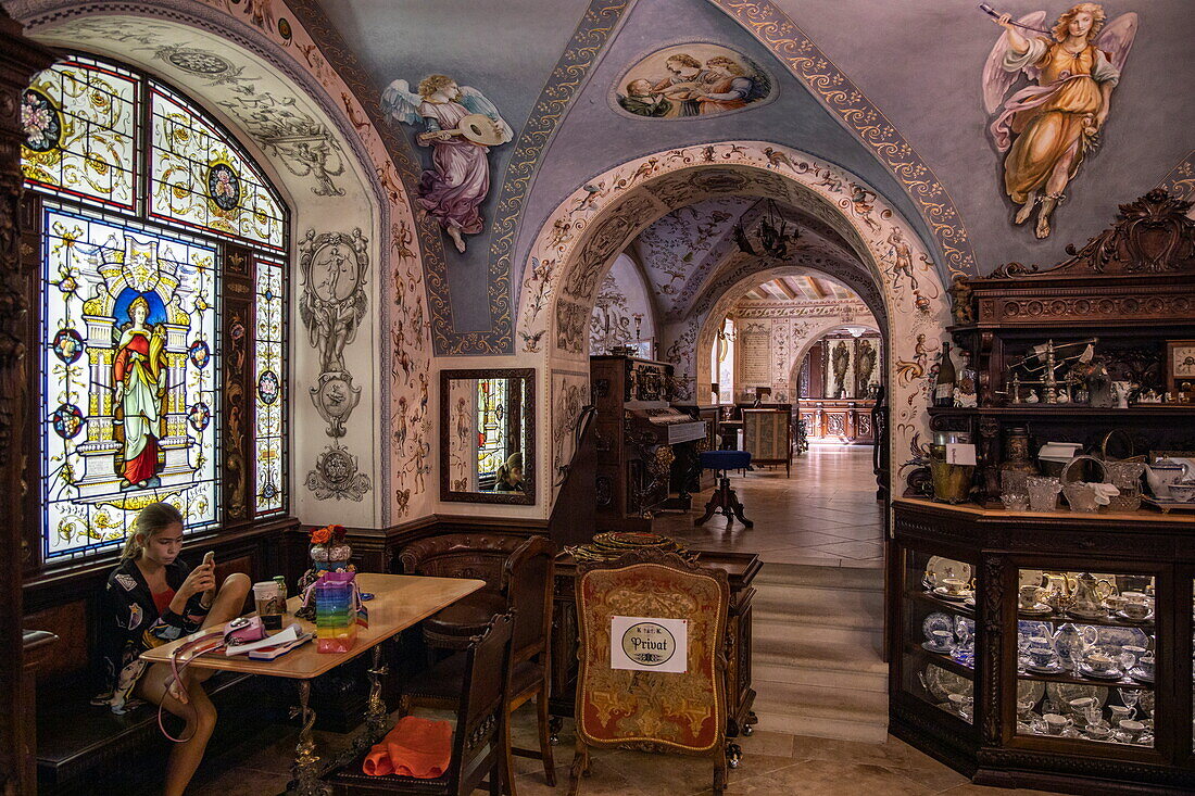 Interior of Kormuth Confectionery Cafe and Museum, Bratislava, Bratislava, Slovakia, Europe