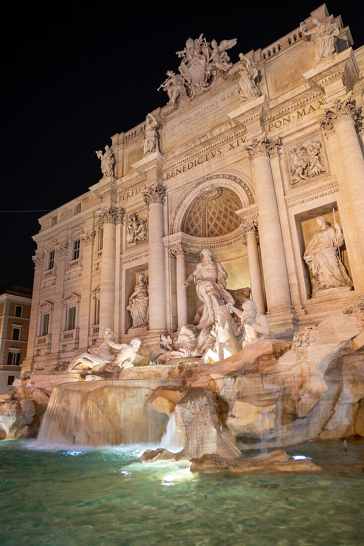 The Trevi fountain in Rome