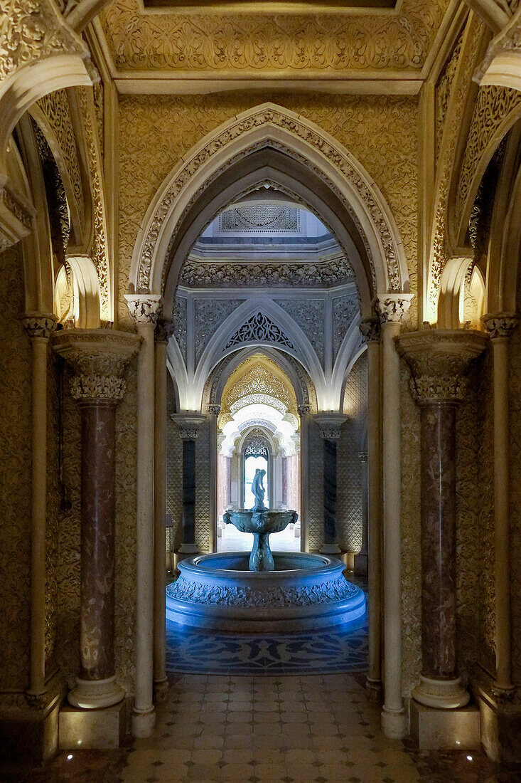 Portugal, Sintra, Innenraum Monserrate Palast