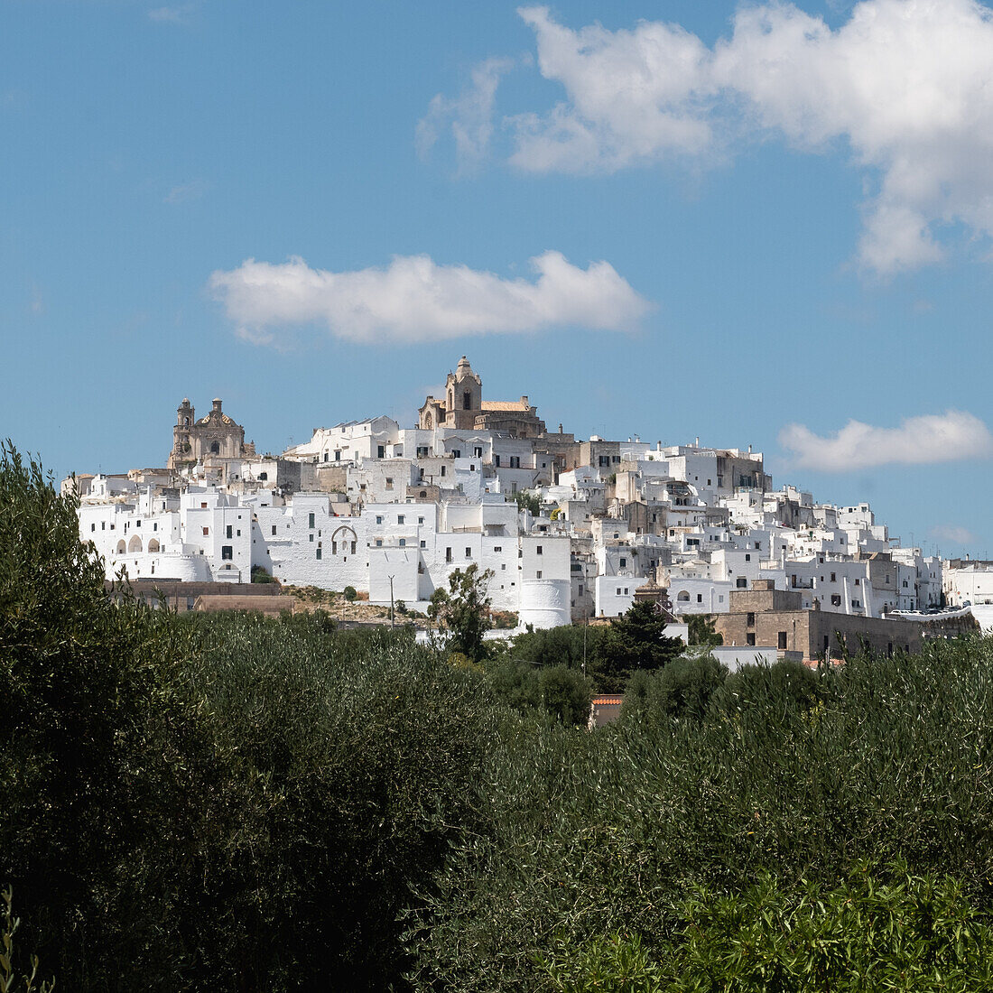 Italien, Apulien, Provinz Brindisi, Ostuni, historische Stadt auf einem Hügel