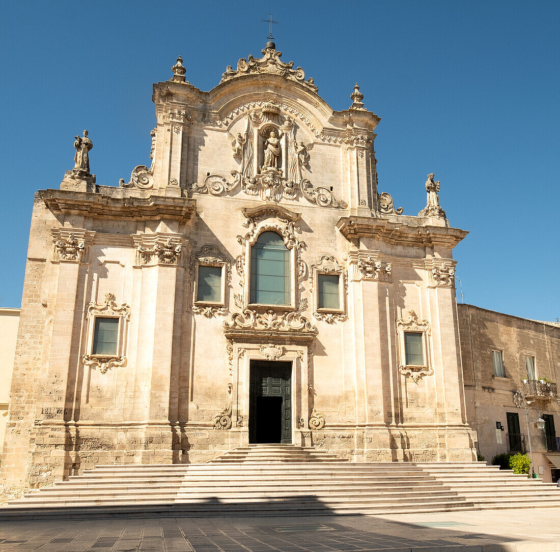 Italien, Basilicata, Matera, Fassade der Kirche