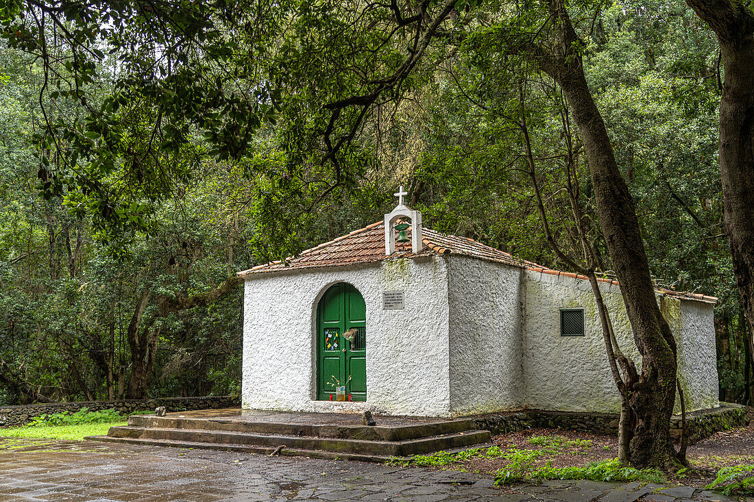 The chapel Ermita de Lourdes, El Cedro, Garajonay National Park, La Gomera Island, Canary Islands, Spain