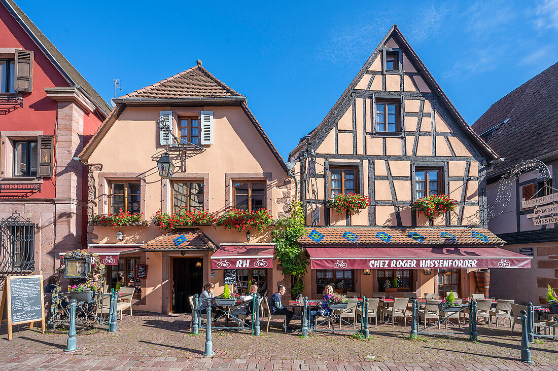 Restaurants in Kaysersberg, Haut-Rhin, Route des Vins d'Alsace, Elsässer Weinstraße, Grand Est, Alsace-Champagne-Ardenne-Lorraine, Frankreich
