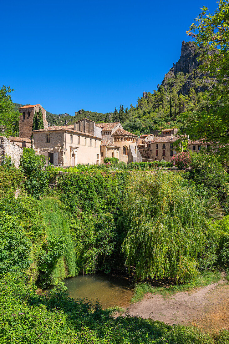 Saint-Guilhem-le-Désert, Hérault, Way of Saint James, Languedoc-Roussillon, Occitanie, Languedoc-Roussillon-Midi-Pyrénées, France