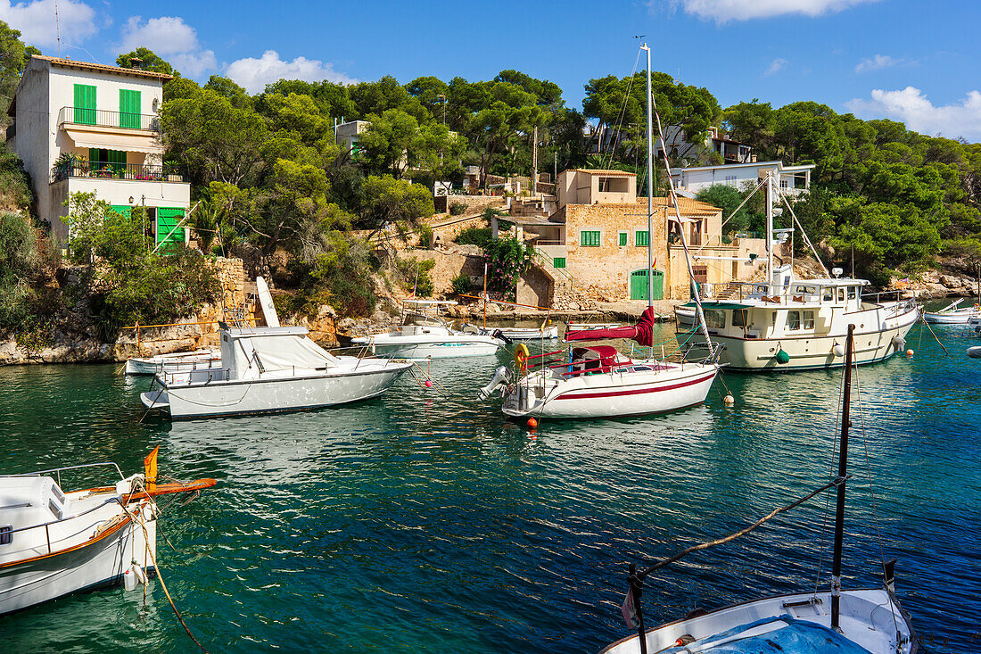 Im Hafen des Fischerdorfes Cala Figuera, Mallorca, Spanien