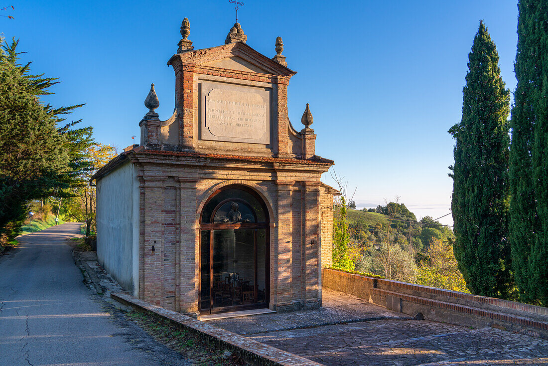 Das Santuario della Madonna delle Grazie, Chiusdino, Toskana, Italien