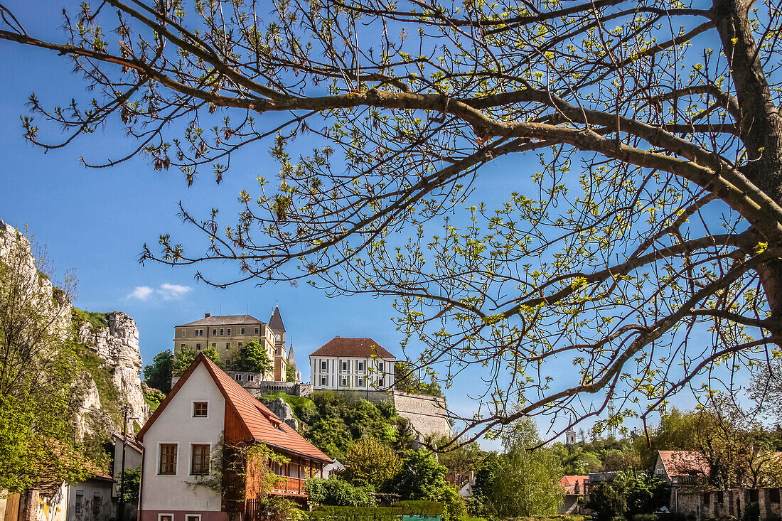 Blick zum Burgviertel von Veszprém, Landkreis Veszprém, Ungarn