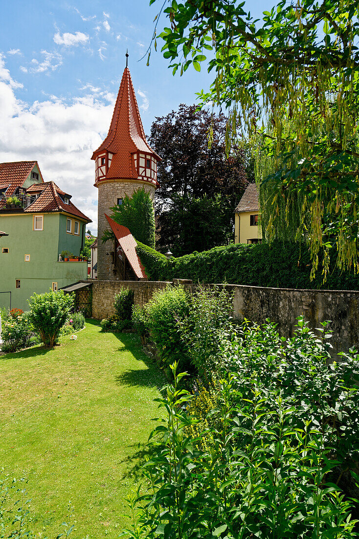 Historischer Ortskern in Marktbreit am Main, Landkreis Kitzingen, Unterfranken, Franken, Bayern, Deutschland