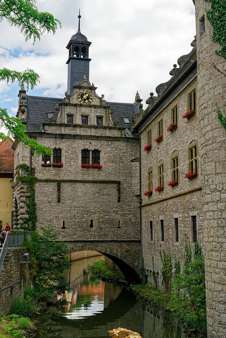 Historischer Ortskern in Marktbreit am Main, Landkreis Kitzingen, Unterfranken, Franken, Bayern, Deutschland