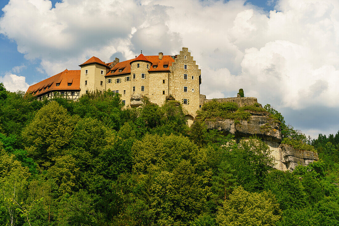 Rabenstein Castle in the Ahorn Valley, Franconian Switzerland, Bayreuth District, Franconia, Upper Franconia, Bavaria, Germany