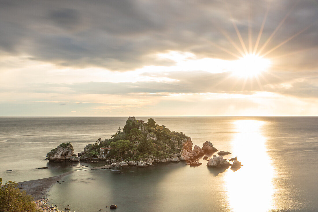 The Isola Bella near Taormina, Messina, Sicily, Italy, Europe