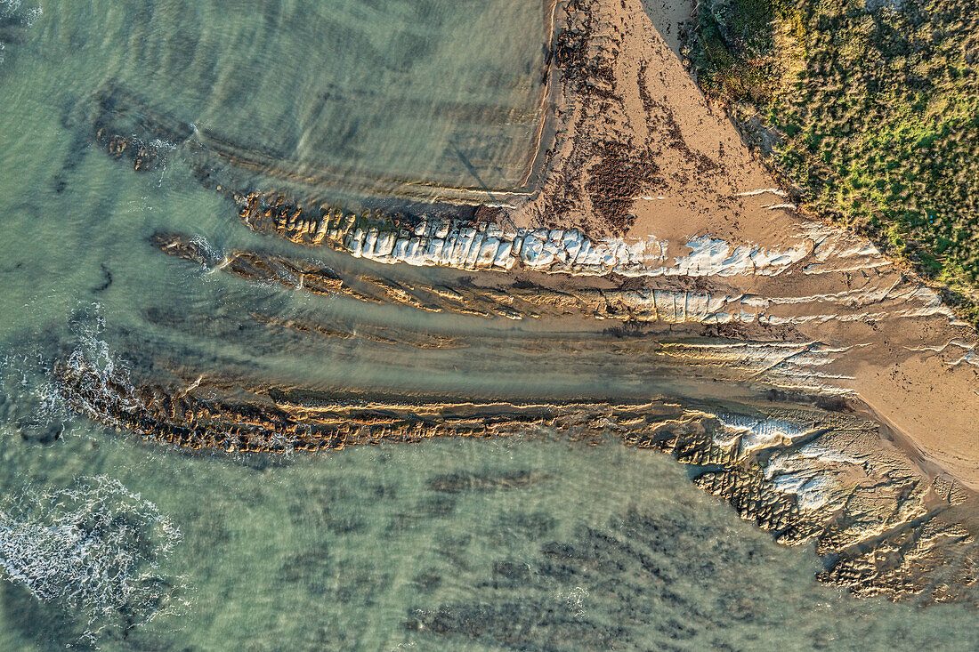 Der weiße Strand von Scala dei Turchi, Realmonte, Agrigent, Sizilien, Italien, Europa