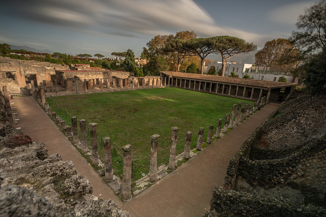 Daytime in Pompeii, Vesuvius, Campania, Italy, Europe