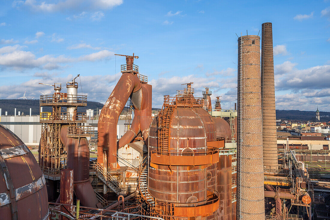 Völklingen Ironworks, blast furnace group, UNESCO World Heritage Site, Völklingen, Saar Valley, Saarland, Germany