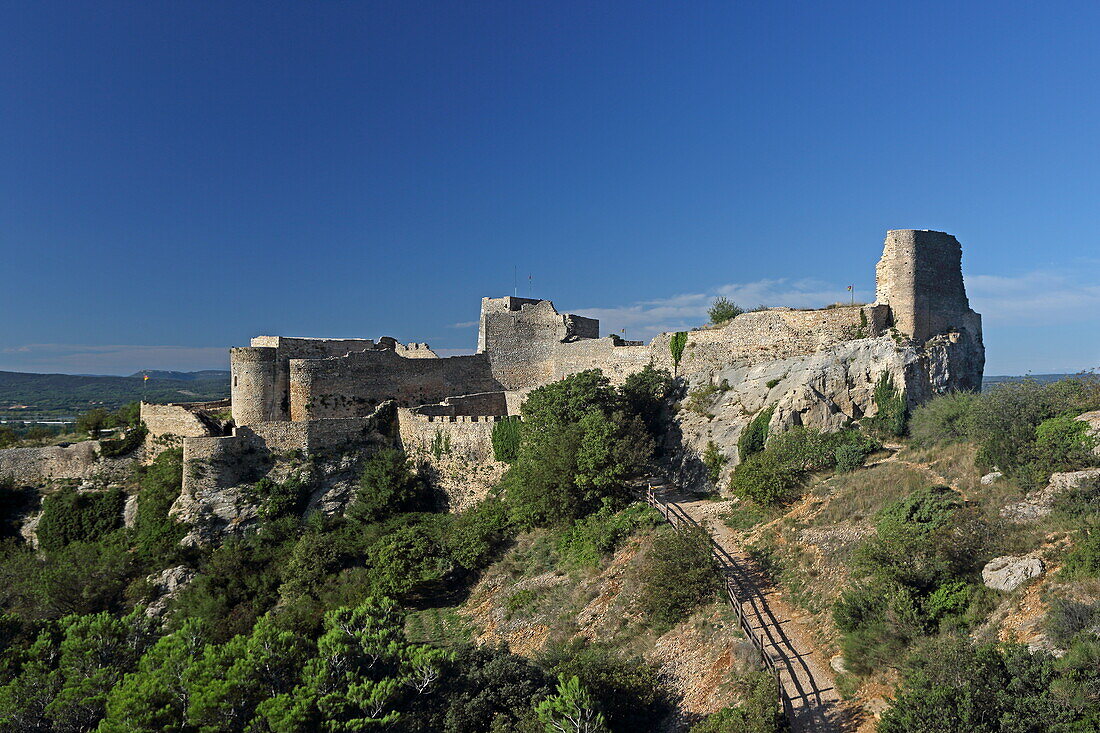 Festung Mornas (11.-14. Jh), Vaucluse, Provence-Alpes-Côte d'Azur, Frankreich