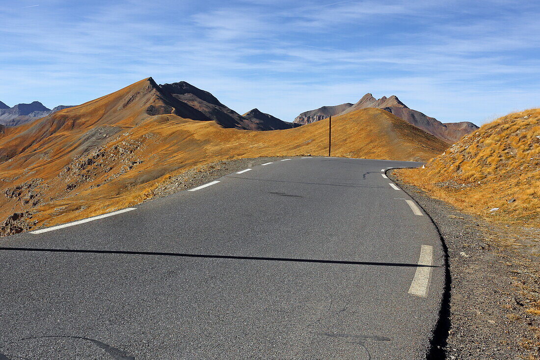 Col de la Bonnette, Jausiers, Alpes-de-Haute-Provence, Provence-Alpes-Cote d'Azur, France