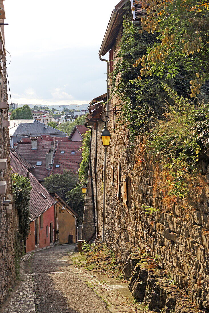 Rue du Chateau, Annecy, Haute-Savoie, Auvergne-Rhone-Alpes, Frankreich