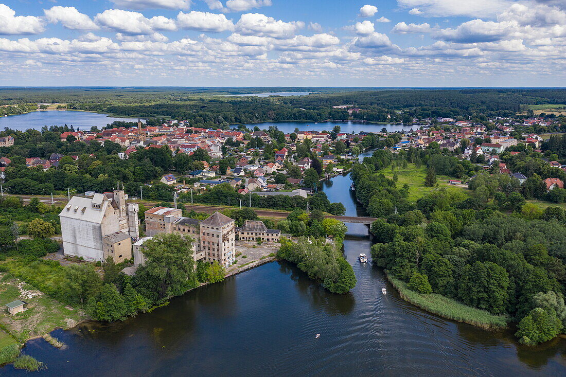 Luftaufnahme von Fürstenberg, Brandenburg, Deutschland, Europa