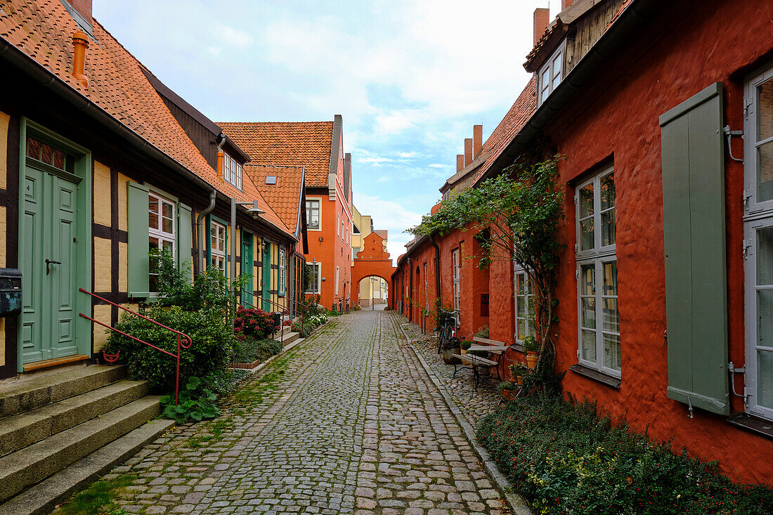 Historische Klostergebäude am Kloster zum Heiligen Geist in der Weltkulturerbe- und Hansestadt Stralsund, Mecklenburg-Vorpommern, Deutschland