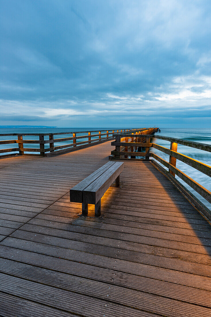 Seebrücke, Seebad Binz, Insel Rügen, Mecklenburg-Vorpommern, Deutschland, Europa