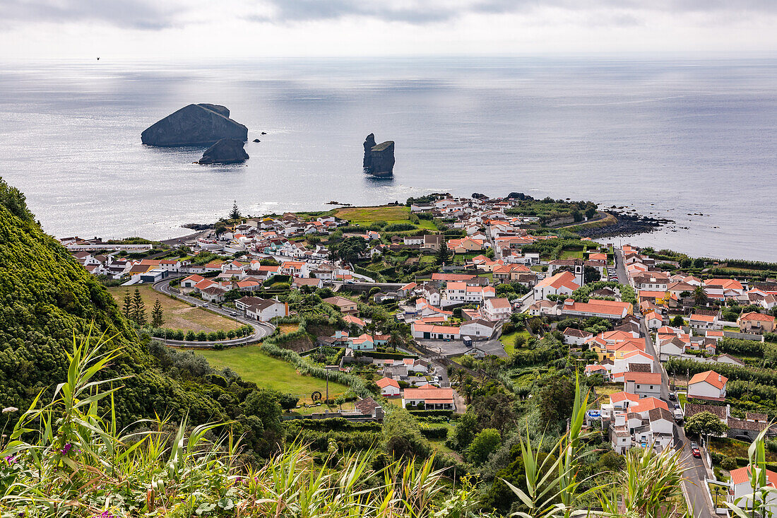 The location deep down by the sea makes the Portuguese town of Mosteiros on Sao Miguel vulnerable to storm surges