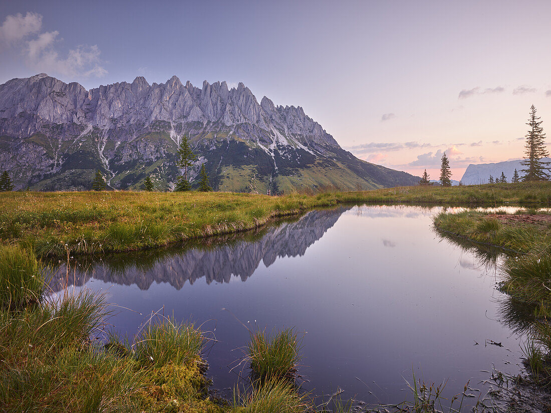 Blick auf die Mandlwand vom Hochkeil, Hochkönig, Salzburg, Österreich