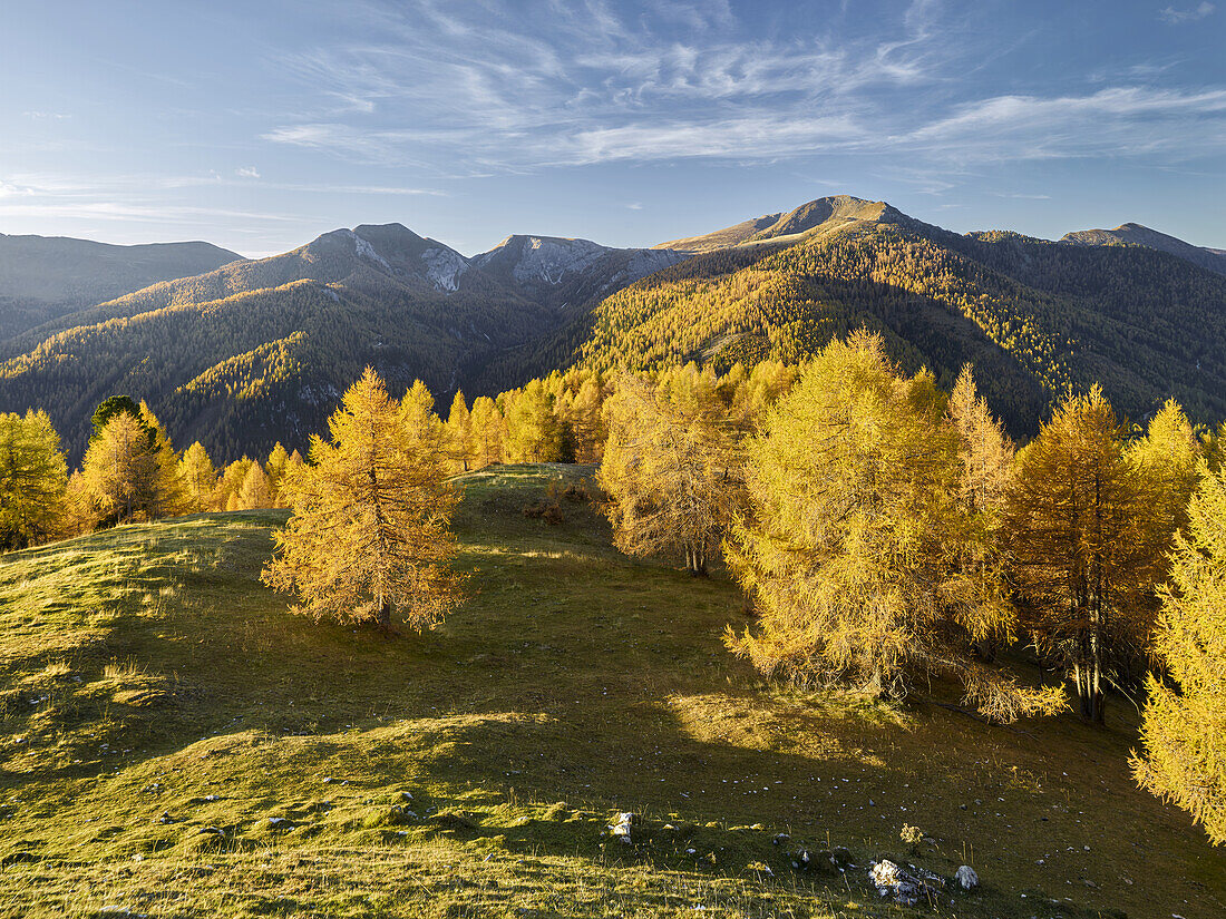 herbstliche Nockberge, Pfannnock, Predigerstuhl, Plattnock, Gurktaler Alpen, Kärnten, Österreich