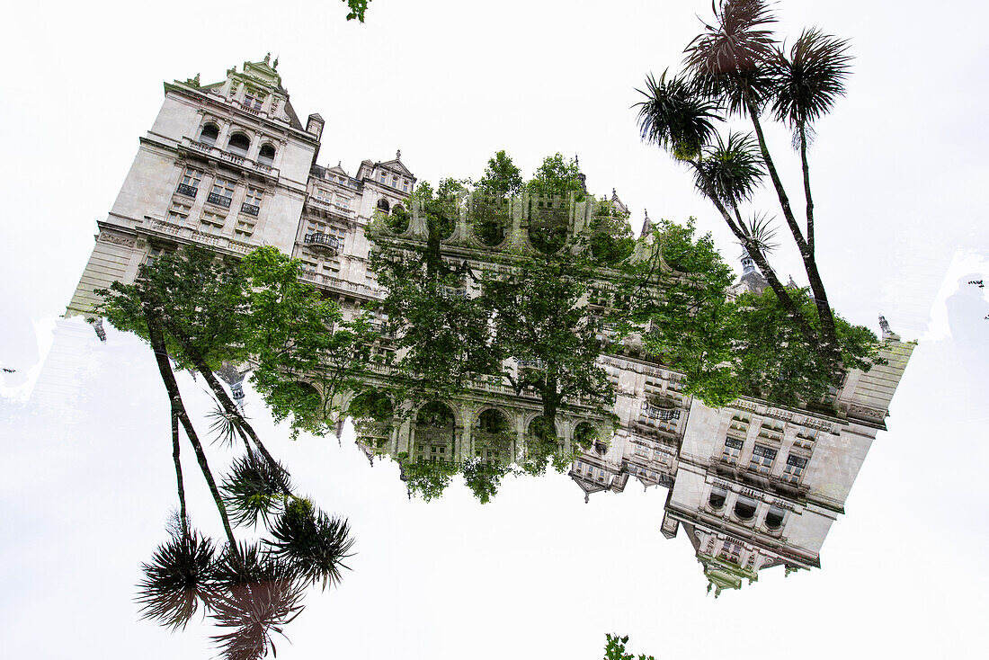 View from Whitehall Gardens in London, UK.