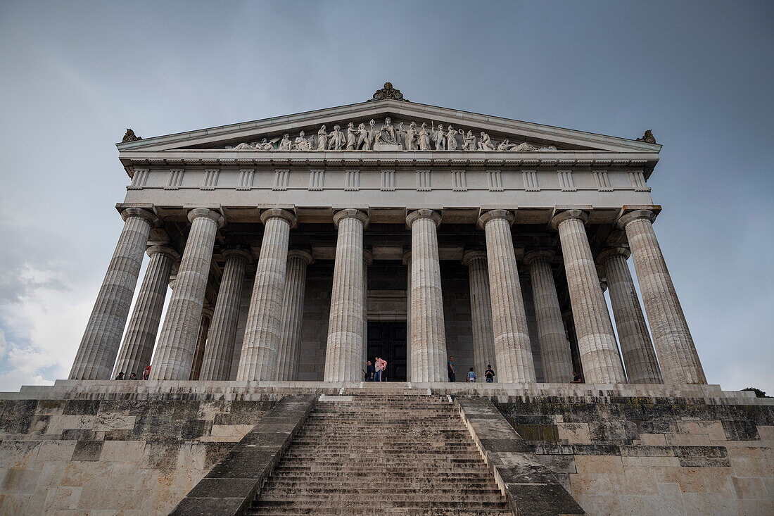 Gedenkstätte Walhalla in Donaustauf bei Regensburg, Oberpfalz, Bayern, Donau, Deutschland