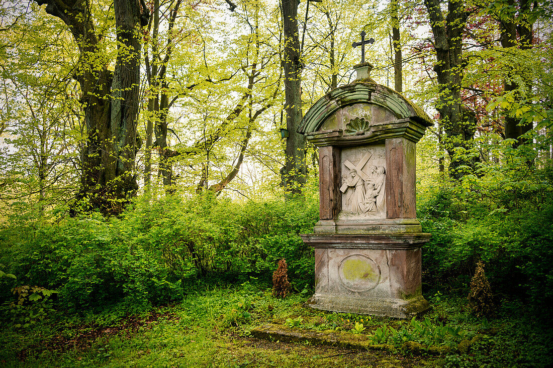 Stations of the Cross near Dingelstädt (small town) in the district of Eichsfeld, Thuringia, Germany