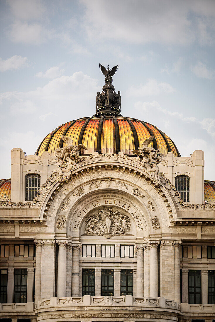 Dome of the Palacio de Bellas Artes, Mexico City, Mexico, North America, Latin America, UNESCO World Heritage