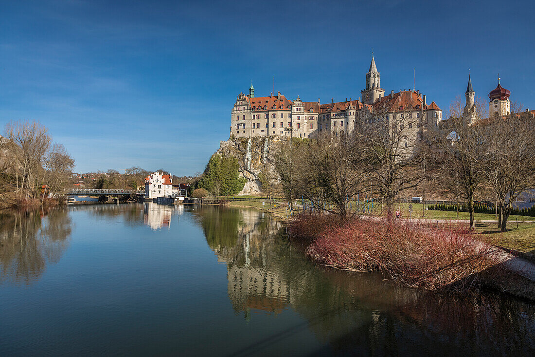 Hohenzollern Castle in Sigmaringen on the Danube, Baden-Württemberg, Germany