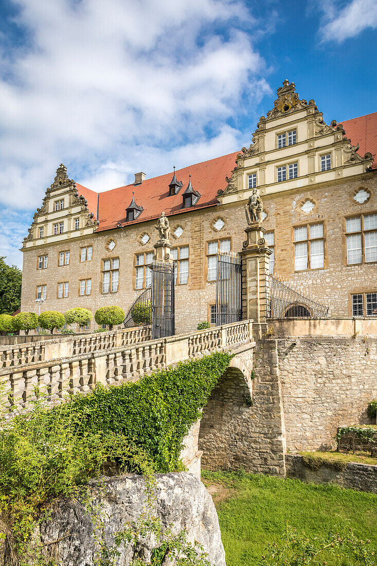 Schloss Weikersheim, Romantische Strasse, Taubertal, Baden-Württemberg, Deutschland