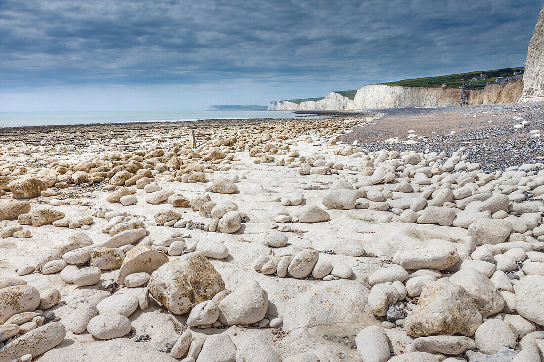 Kreidefelsen Seven Sisters bei Birling Gap, East Sussex, England