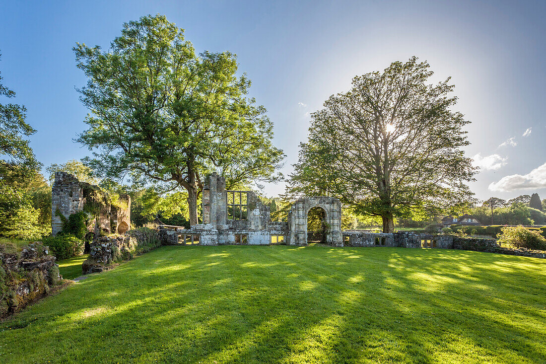 Slaugham Abbey ruins, West Sussex, England