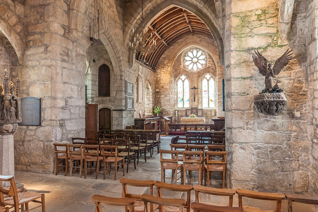Priory Church im Schloss, St. Michael`s Mount, Marazion, Cornwall, England