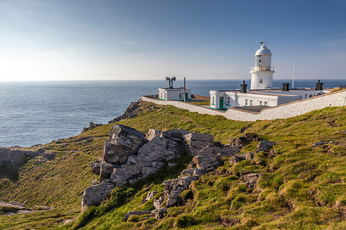 Pendeen Lighthouse, Penwith Peninsula, Cornwall, England