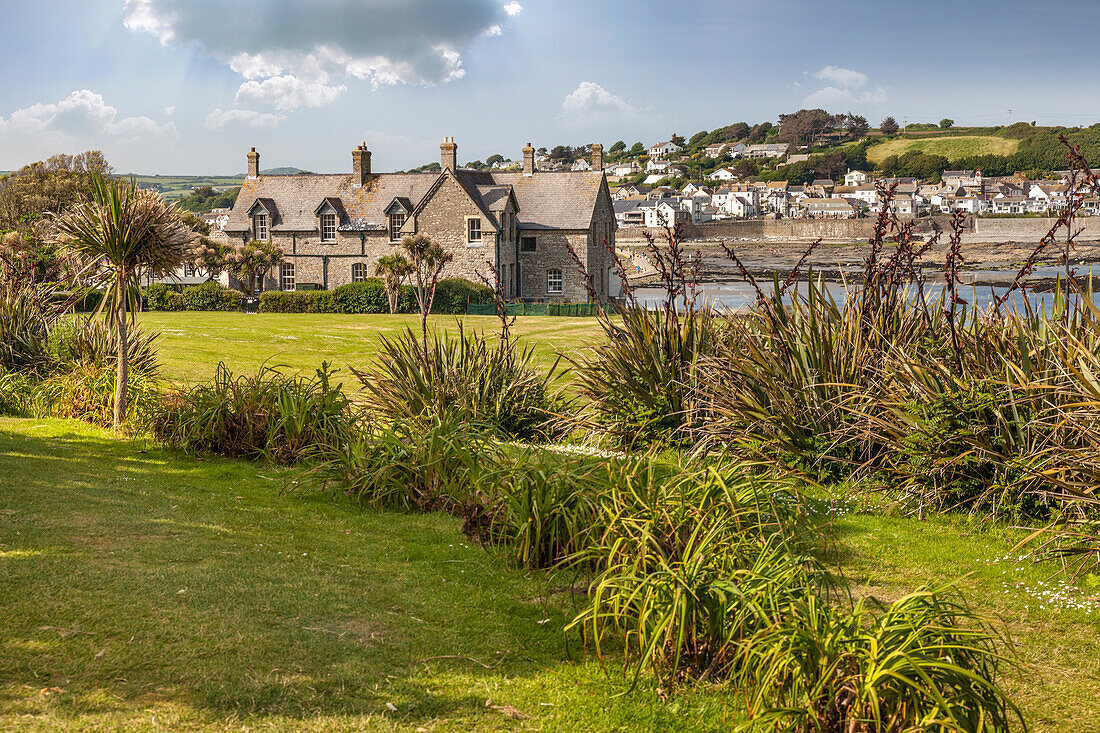 In the garden of St Michael`s Mount Castle, Marazion, Cornwall, England