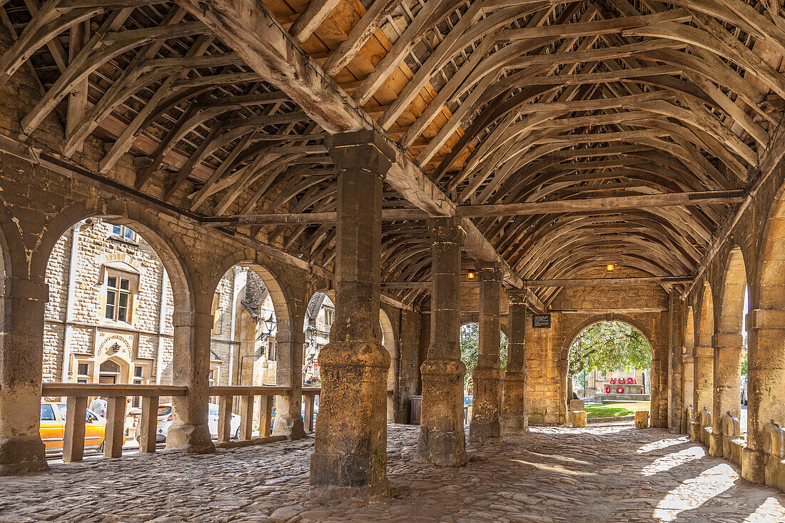 Historische Markthalle Market Hall in Chipping Campden, Cotswolds, Gloucestershire, England