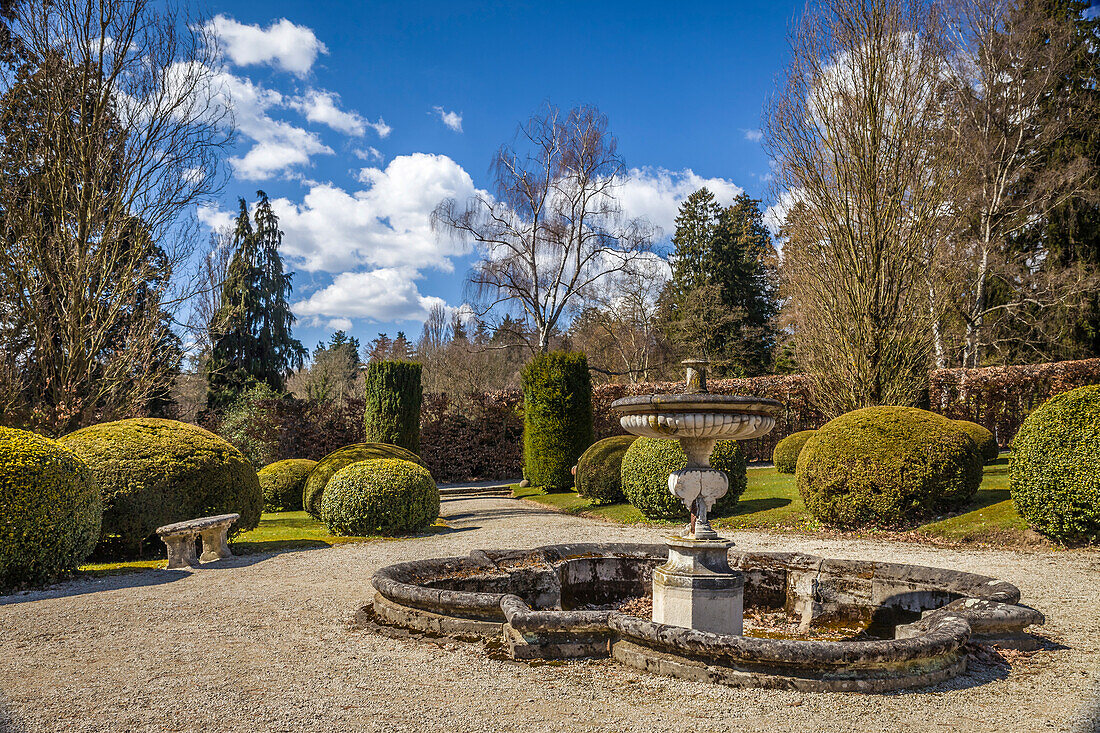Park of Friedrichshof Palace in Kronberg, Taunus, Hesse, Germany