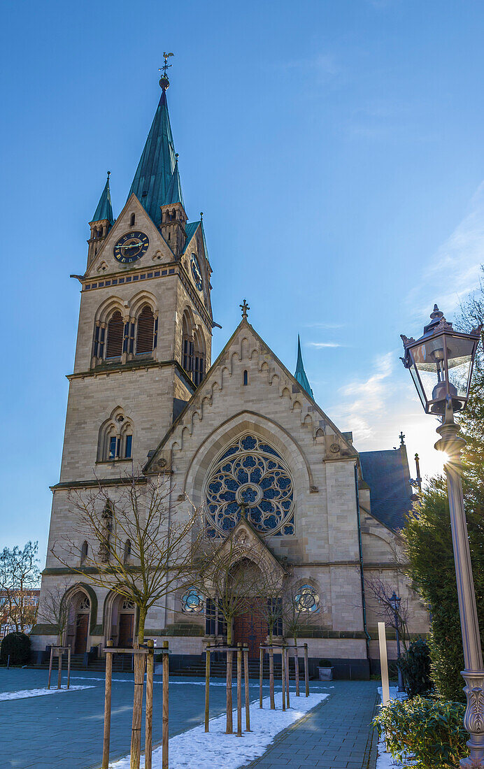 Stadtpfarrkirche St. Marien in Bad Homburg vor der Höhe, Taunus, Hessen, Deutschland