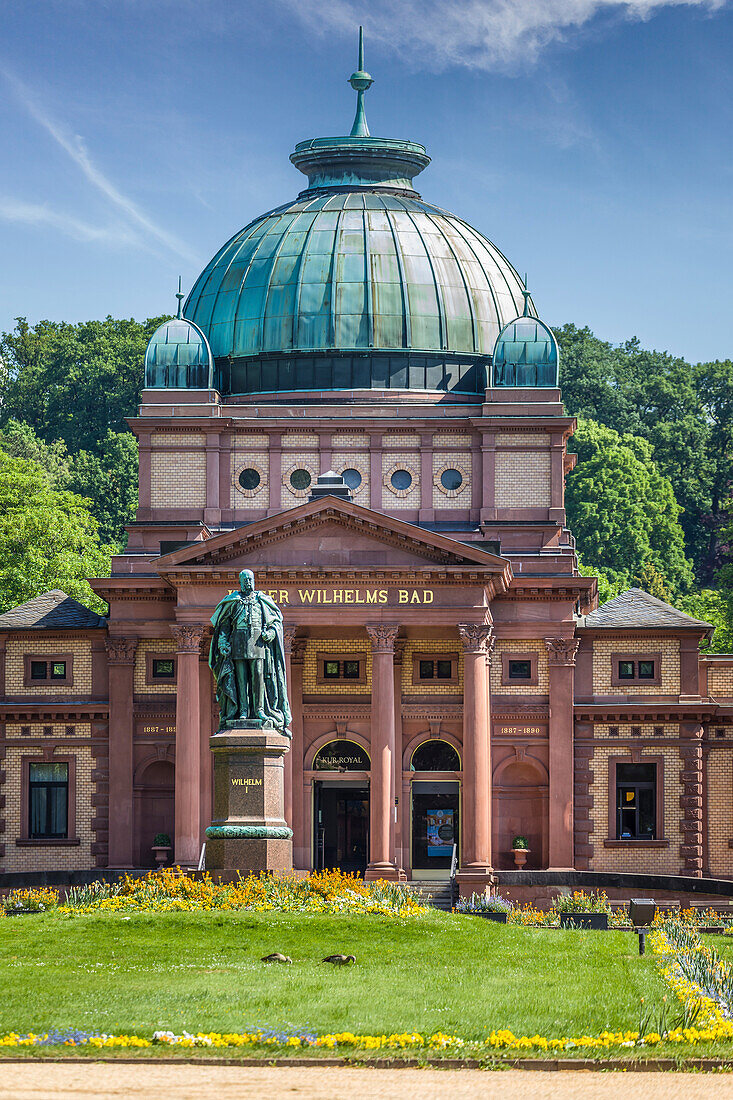 Kaiser-Wilhelms Bad im Kurpark von Bad Homburg vor der Höhe, Taunus, Hessen, Deutschland