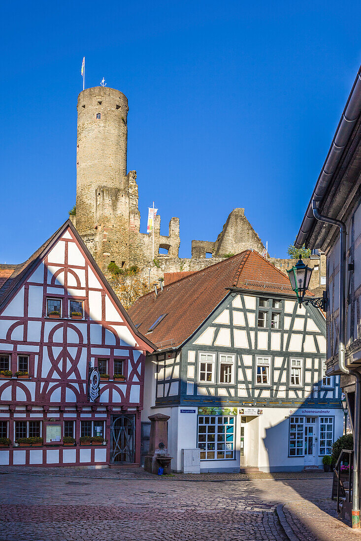 Altstadt und Burg Eppstein, Taunus, Hessen, Deutschland