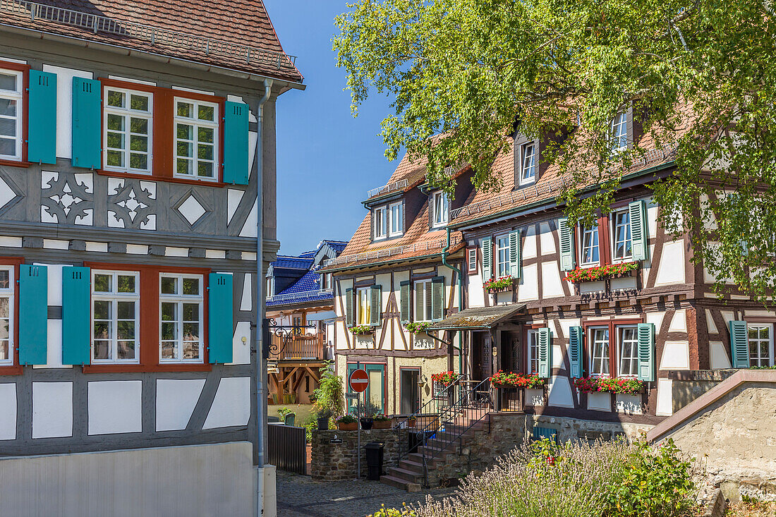 Fachwerkhäuser in der Altstadt von Oberursel, Taunus, Hessen, Deutschland