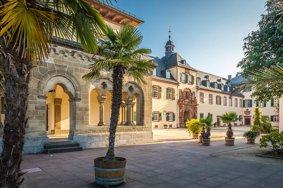 Courtyard of Bad Homburg Castle in front of the Heights, Taunus, Hesse, Germany