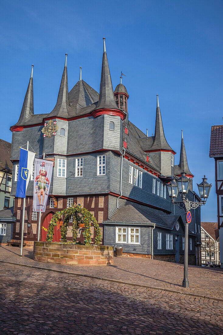 Historic Town Hall in Frankenberg (Eder), Hesse, Germany