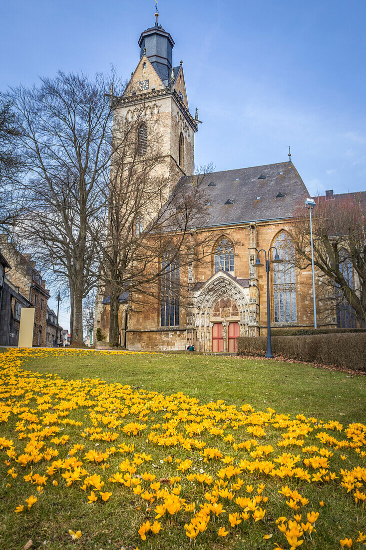 St. Kilian Church in the old town of Korbach, Hesse, Germany